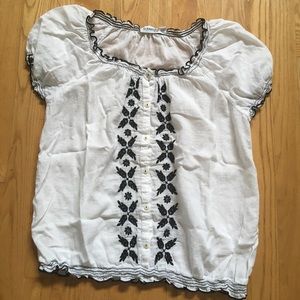 Black and white dress shirt